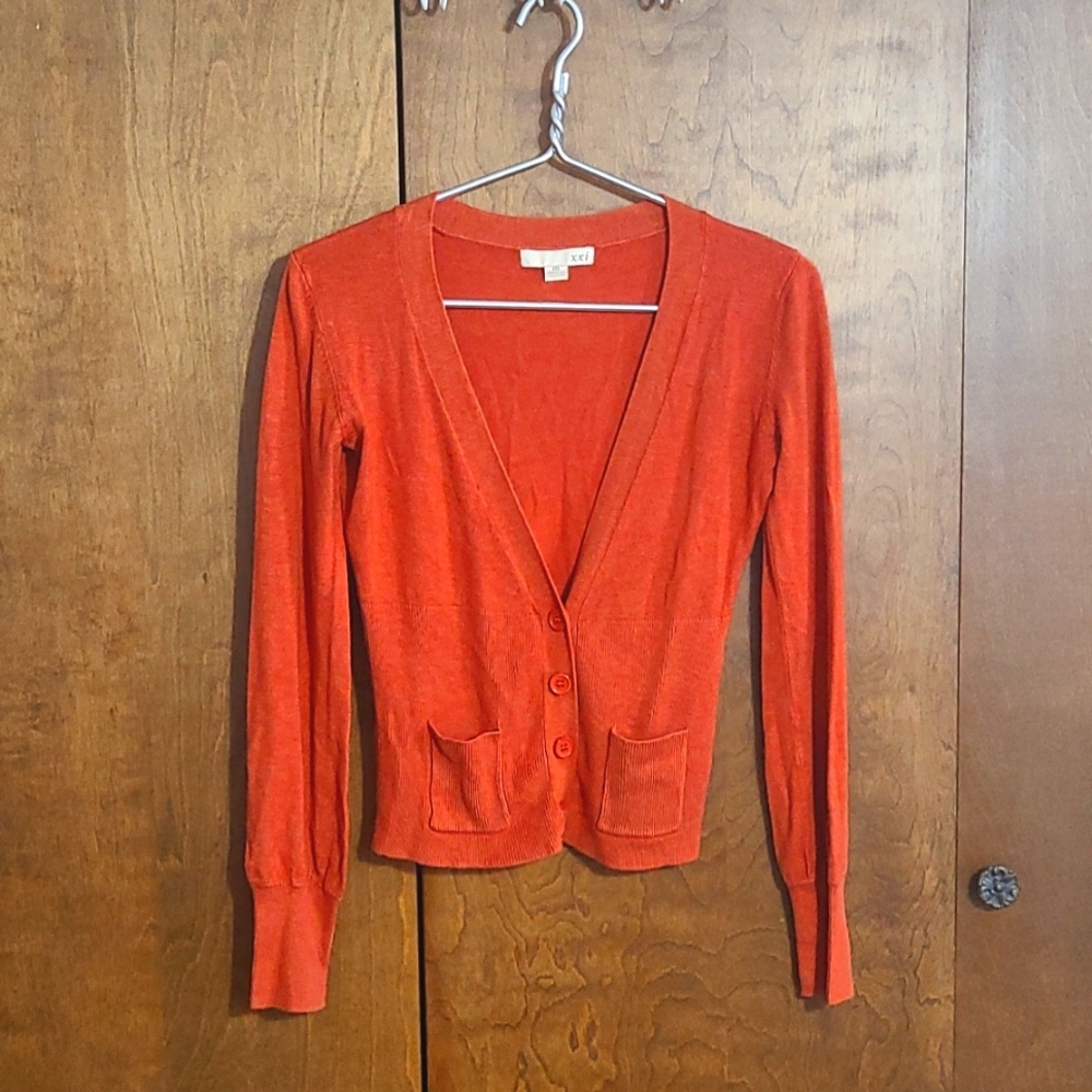 Forever 21 cardigan burnt orange